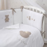Комплект в детскую кроватку Perina Teddy love 6 предметов песочный