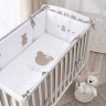 Комплект в детскую кроватку Perina Teddy love 6 предметов песочный