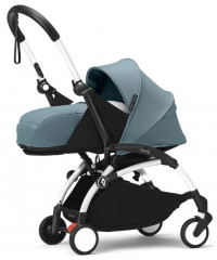 Коляска для новорожденных Stokke YOYO3 Newborn Pack 0+ рама белая White Aqua
