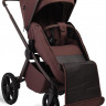 Детская коляска Peppy Monaco Plus 3 в 1 с автокреслом Verona Black Burgundy (винный), рама коричневая