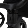 Детская коляска Roan Esso Кожа 3 в 1 с автокреслом Pituso Santiso Pro ESSK/210/1 Black /Black/руч.Тем.коричневый