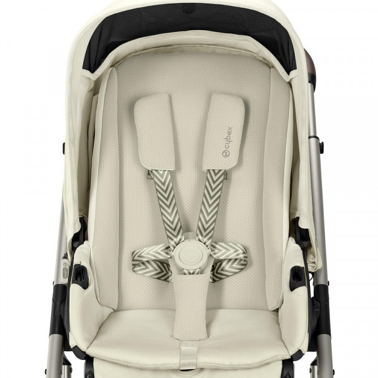 Прогулочная коляска Cybex Talos S Lux TPE Seashell Beige с дождевиком Прогулочная коляска Cybex Talos S Lux TPE Seashell Beige с дождевиком