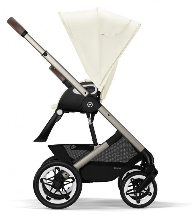 Прогулочная коляска Cybex Talos S Lux TPE Seashell Beige с дождевиком Прогулочная коляска Cybex Talos S Lux TPE Seashell Beige с дождевиком