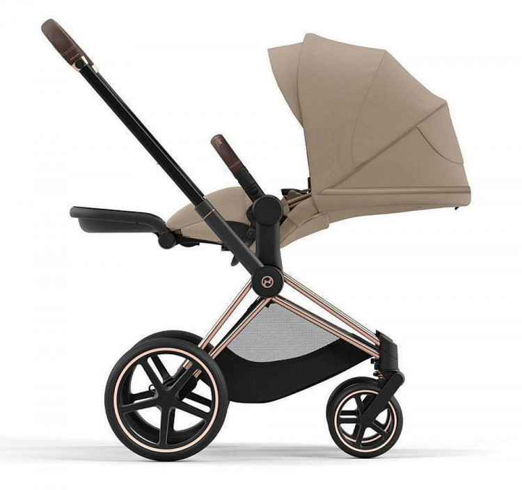 Коляска Cybex Priam IV Rosegold complete и автокресло Cloud G i-Size Moon Black Plus 3 в 1 Cozy Beige Коляска Cybex Priam IV Rosegold complete и автокресло Cloud G i-Size Moon Black Plus 3 в 1 Cozy Beige