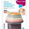 Силиконовая развивающая пирамидка BabyOno Cup Into Cup Силиконовая развивающая пирамидка BabyOno Cup Into Cup