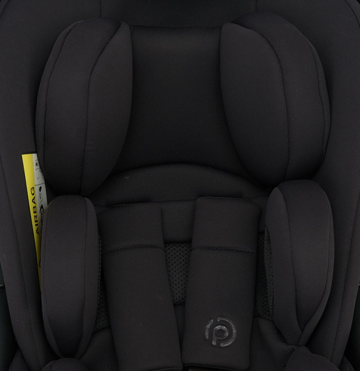 Детская коляска Peppy Monaco Plus 3 в 1 с автокреслом Jet Black Burgundy (винный), рама коричневая