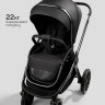 Детская коляска AmaroBaby Motus Premium Ecco 3 в 1 с автокреслом Rant Miro Graphite черный