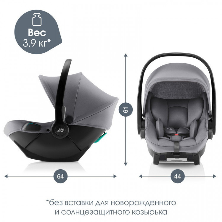 Коляска 4 в 1 Britax Roemer Smile 5Z Style и автокресло Baby-Safe Core Frost Grey + Vario Base 5Z Mineral Grey Коляска 4 в 1 Britax Roemer Smile 5Z Style и автокресло Baby-Safe Core Frost Grey + Vario Base 5Z Mineral Grey