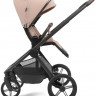 Детская коляска Peppy Soho 3 в 1 с автокреслом Rise Milk Rose (пыльная роза), рама серо-бежевый