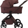 Детская коляска Peppy Monaco Plus 4 в 1 с автокреслом Welldon Crown 2 Beige и базой Burgundy (винный), рама коричневая Детская коляска Peppy Monaco Plus 4 в 1 с автокреслом Welldon Crown 2 Beige и базой Burgundy (винный), рама коричневая