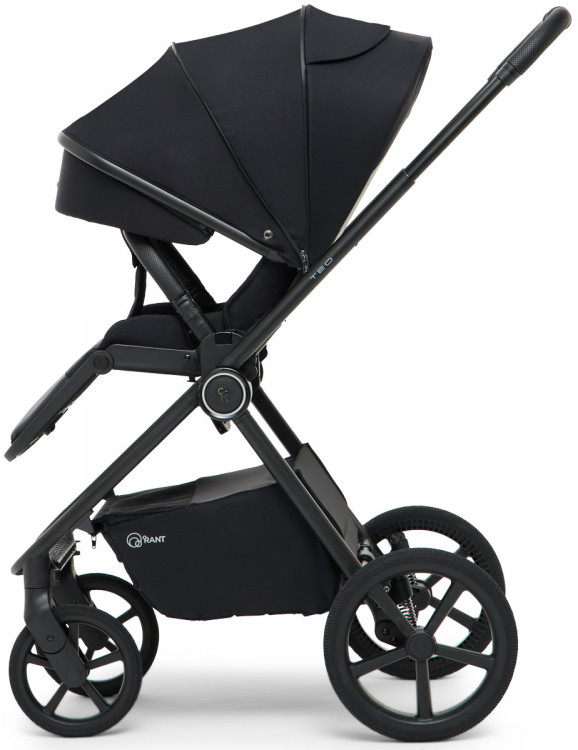 Детская коляска Rant Teo Soft 3 в 1 с автокреслом Carry Pro Graphite Black