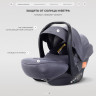 Детская коляска Rant Teo Soft 3 в 1 с автокреслом Carry Pro Graphite Black