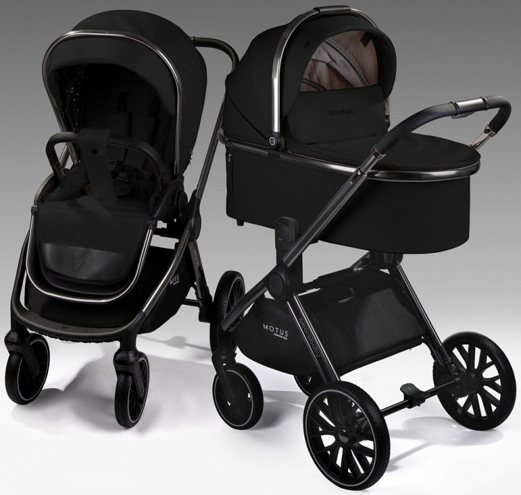 Детская коляска AmaroBaby Motus Premium Ecco 2 в 1 черный