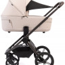 Детская коляска Peppy Monaco Thermo 4 в 1 с автокреслом Verona Brown и базой Beige (молочный), рама серо-коричневая