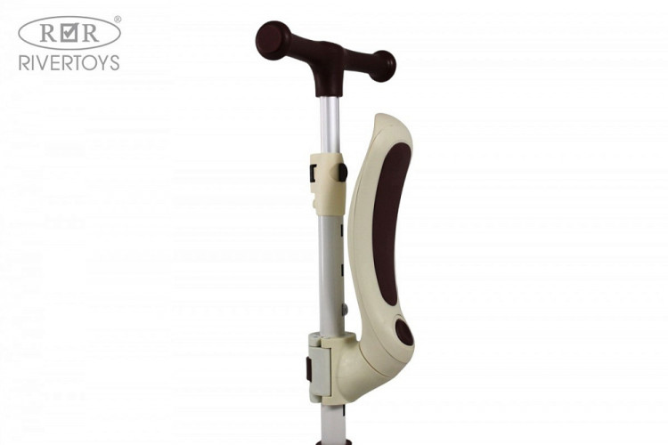 Детский самокат RiverToys HB-8002S BROWN/коричневый Детский самокат RiverToys HB-8002S BROWN/коричневый