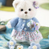 Мягкая игрушка TeddyTales Lina Медведь Незабудка пудинговый цвет с костюмом M 30 см TT003891 Мягкая игрушка TeddyTales Lina Медведь Незабудка пудинговый цвет с костюмом M 30 см TT003891