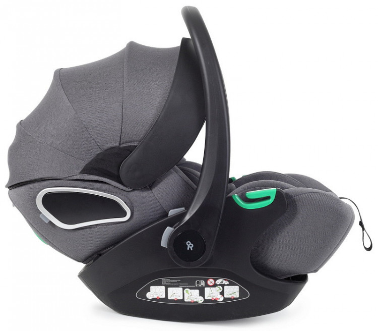 Детская коляска Rant Flex Therm Soft 3 в 1 с автокреслом Evomax Grey Gold Black
