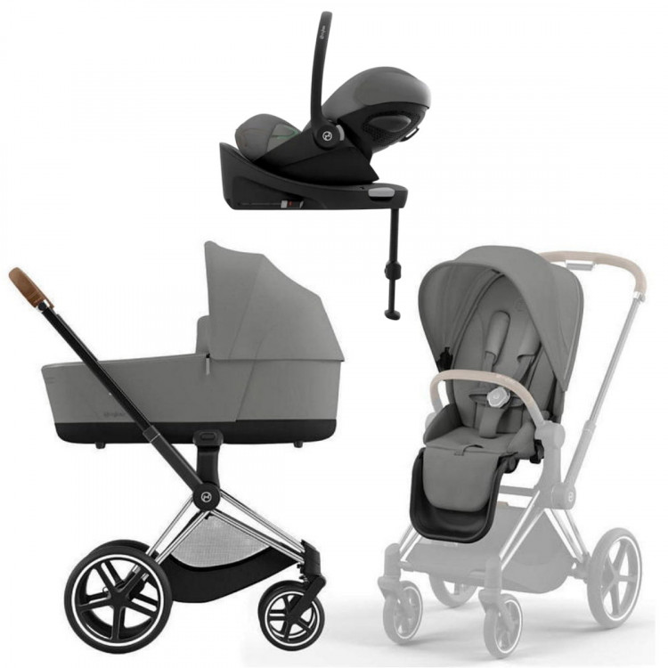Коляска Cybex Priam IV Chrome Brown complete Cloud G Lava Grey Base G3 4 в 1 Mirage Grey Коляска Cybex Priam IV Chrome Brown complete Cloud G Lava Grey Base G3 4 в 1 Mirage Grey