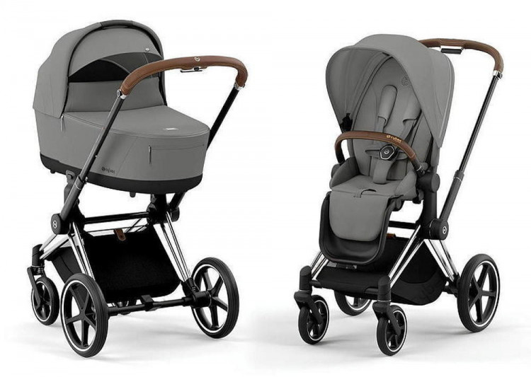 Коляска Cybex Priam IV Chrome Brown complete Cloud G Lava Grey Base G3 4 в 1 Mirage Grey Коляска Cybex Priam IV Chrome Brown complete Cloud G Lava Grey Base G3 4 в 1 Mirage Grey