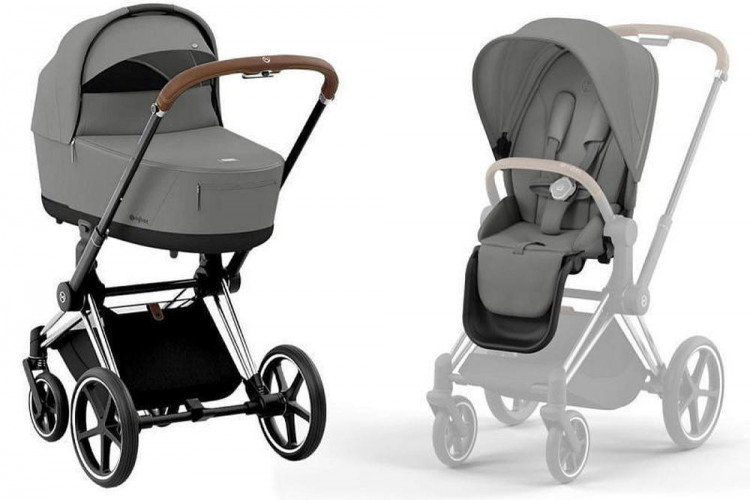Коляска Cybex Priam IV Chrome Brown complete Cloud G Lava Grey Base G3 4 в 1 Mirage Grey Коляска Cybex Priam IV Chrome Brown complete Cloud G Lava Grey Base G3 4 в 1 Mirage Grey