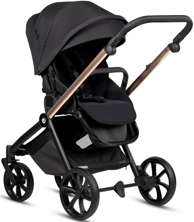 Детская коляска Tutis Mio 3 Plus Black Edition New 3 в 1 с автокреслом Beno Black 1622292 Rose Gold