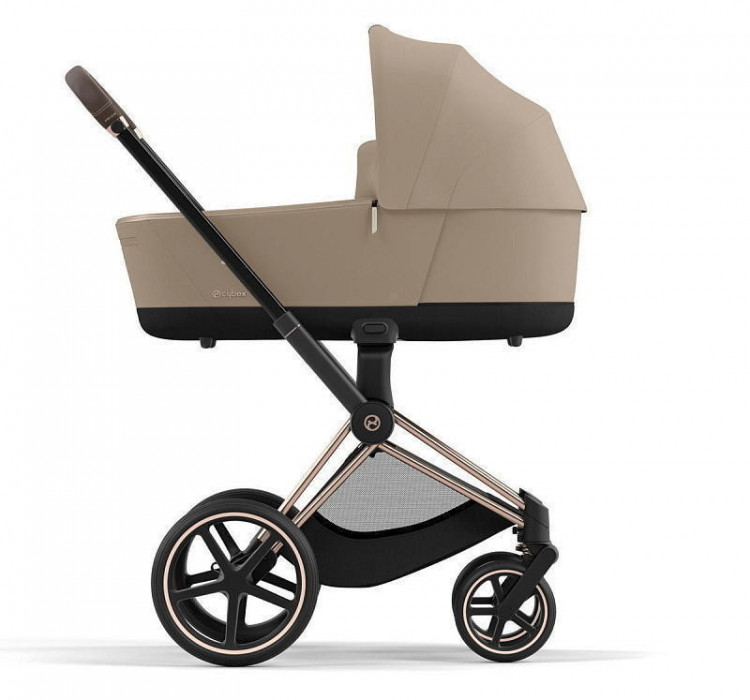 Коляска Cybex Priam IV Rosegold complete Cloud G3 Magic Black 3 в 1 Cozy Beige