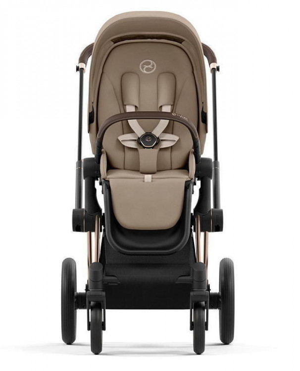 Коляска Cybex Priam IV Rosegold complete Cloud G3 Magic Black 3 в 1 Cozy Beige